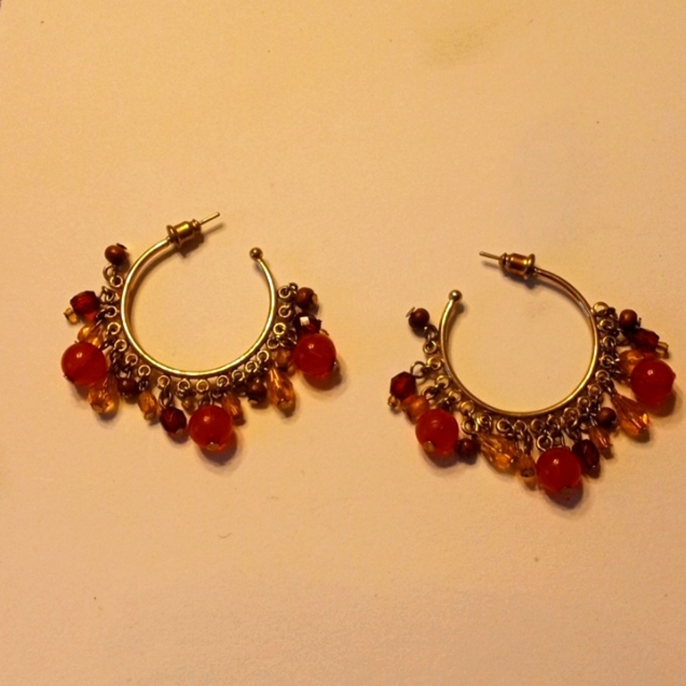 Pierced Beaded Earrings